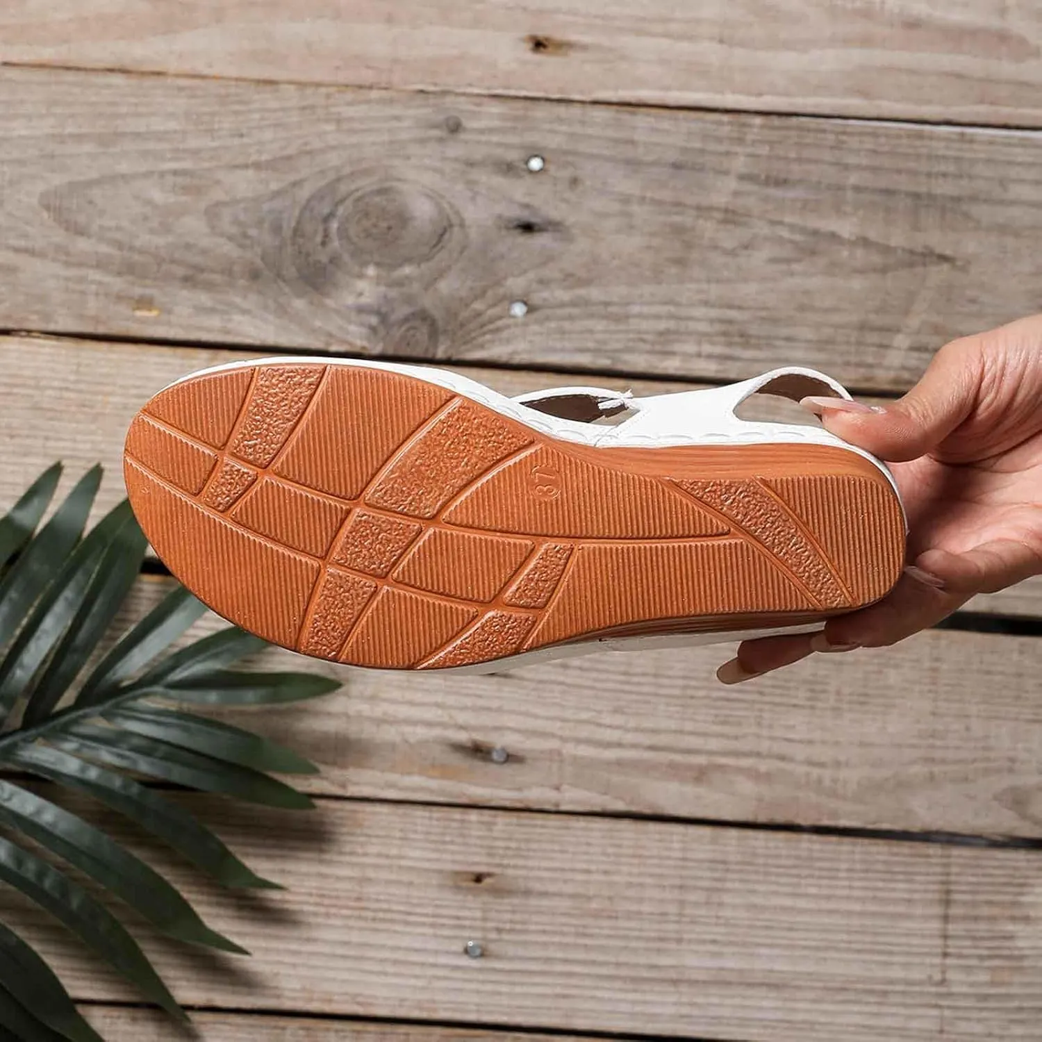 Wedge Sandals Women Closed Toe Comfortable with Massage Function Platform Sandals 2025 Summer Wedding Sandals