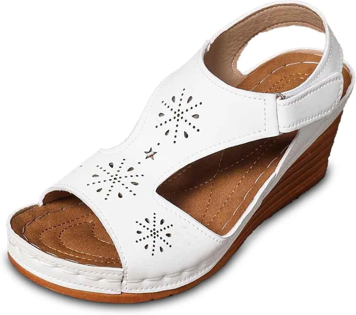 Wedge Sandals Women Closed Toe Comfortable with Massage Function Platform Sandals 2025 Summer Wedding Sandals